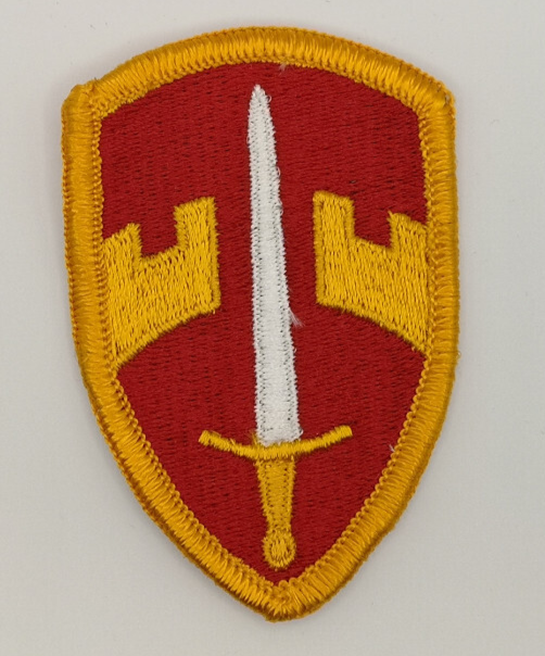 U.S. Assistance Command Vietnam MACV Shoulder Insignia Patch Red Yellow