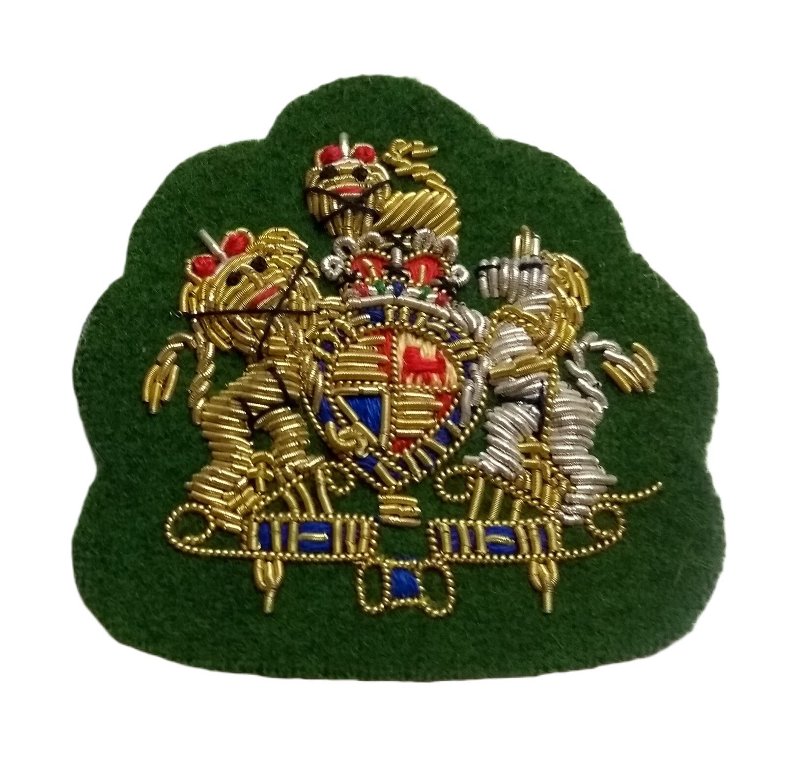 Mess Kit Badge WO1 Green British Hand Embroidered Insignia Arm Patch