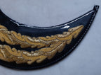 General Officer Peak British Oak Leaf Gold Wire Sprig Dress Hat Visor