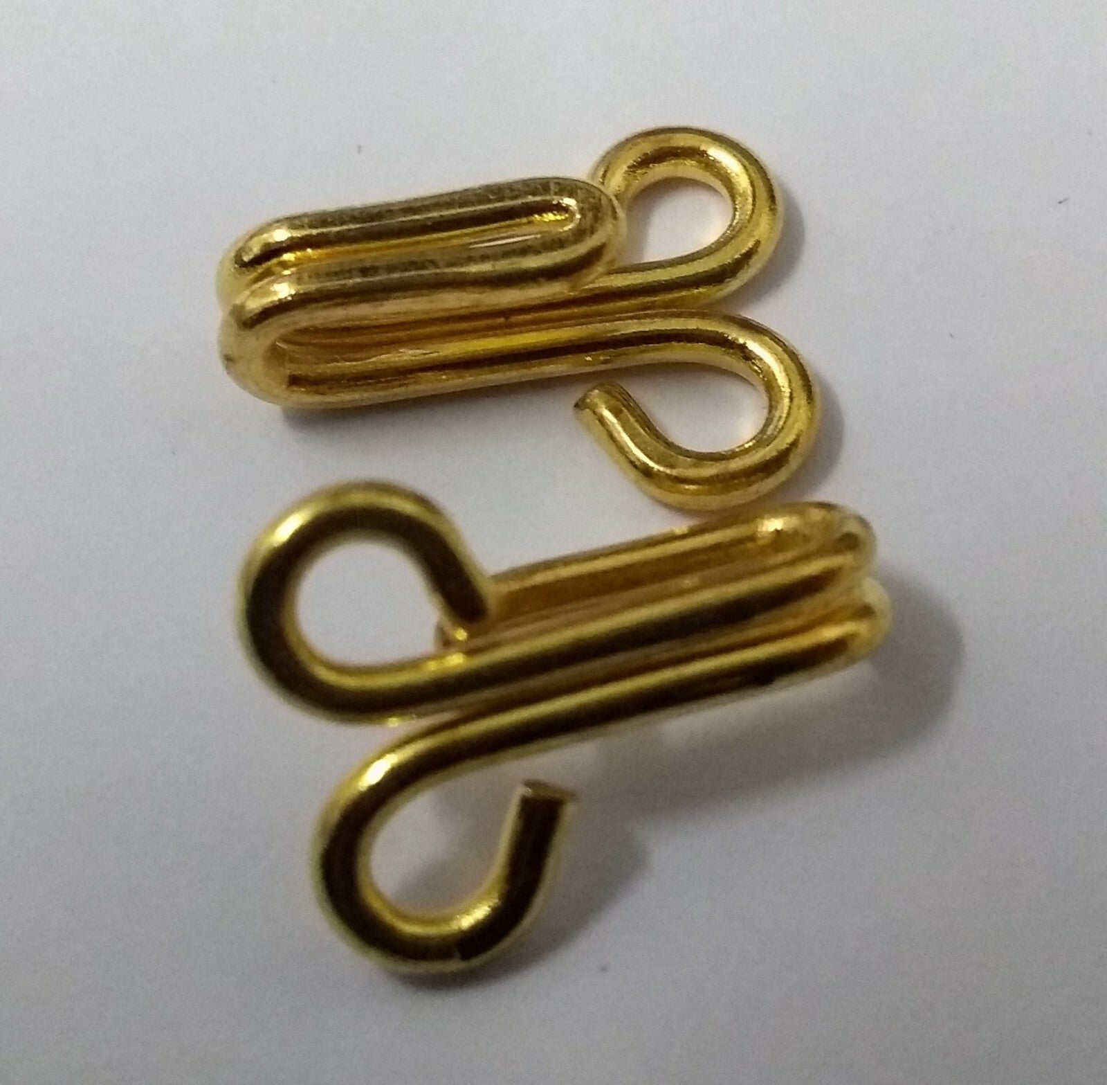 Aiguillette Pipe Cord Chain & Snipe Hooks Gold /Brass Coloured X4 STD82