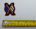 Mess Kit Badge Signaller Cherry British Army Hand Embroidered Insignia Arm Patch