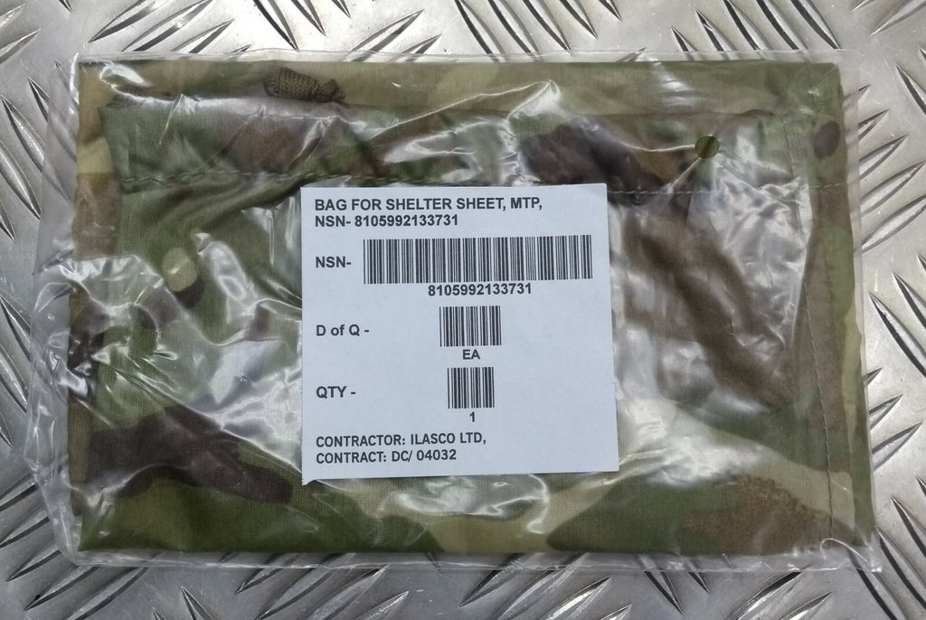 Genuine British Issue MTP Multicam Basha Basher Shelter Sheet Bag