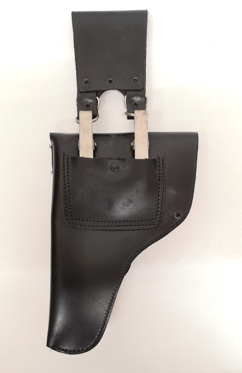 Italian Black Leather Holster 90's for Walter PP Bretta & Smaller