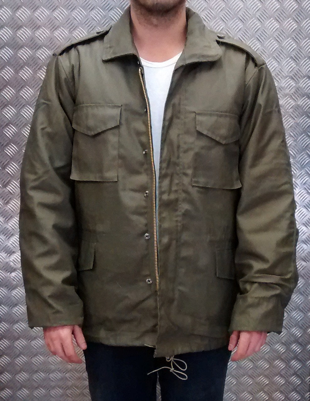 US Military Style M65 Lined Combat Jacket Green NEW