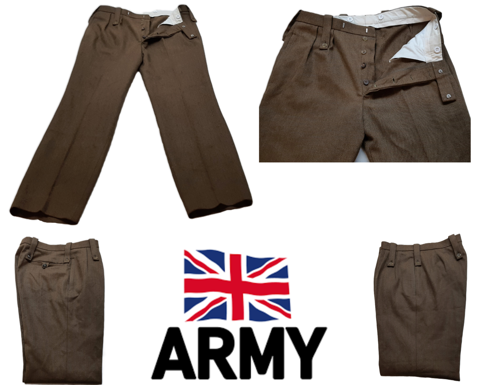 No2 Officer's Trousers British Army Old Pattern Number Two Uniform Dress W34"