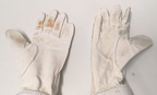 British Army Parade Gauntlet Gloves Household Cavalry White Leather Size 8
