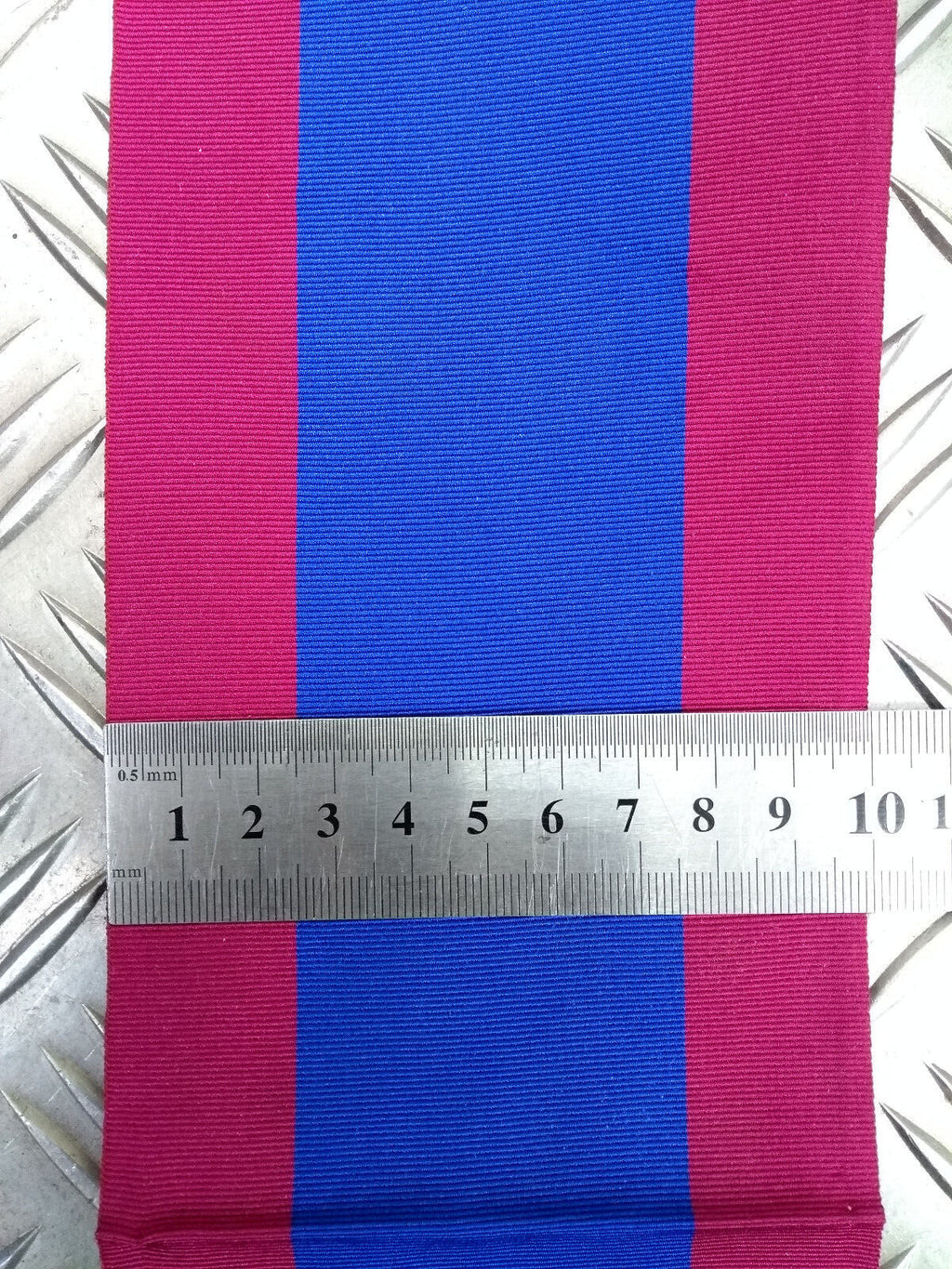 Vintage 10cm / 4" Wide Striped Grosgrain Ribbon Made by Toye, Kenning & Spencer
