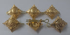 Commonwealth Type Officers 25.5mm Rank Pips Bath Stars NEW