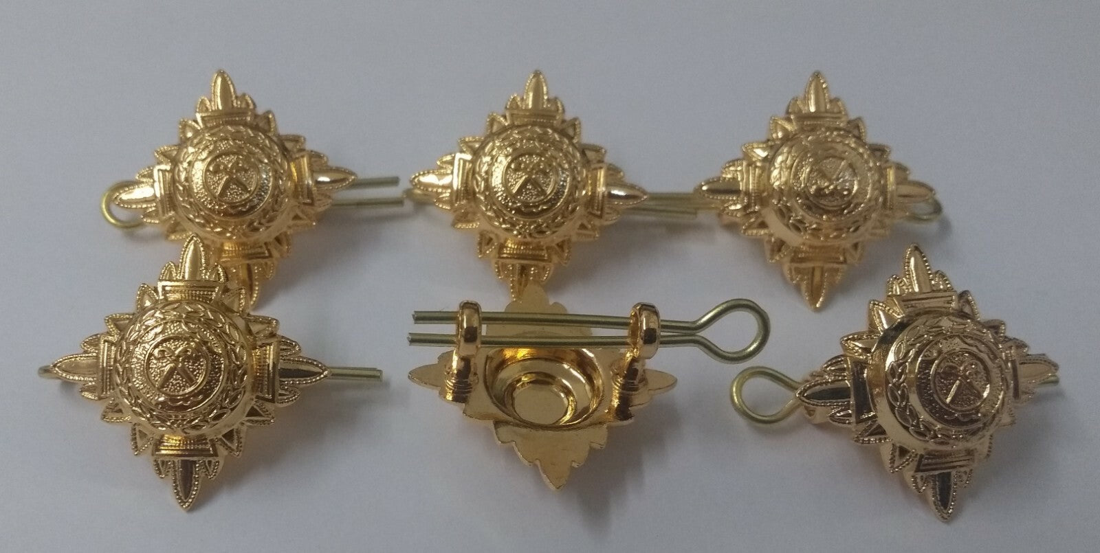 Commonwealth Type Officers 25.5mm Rank Pips Bath Stars NEW