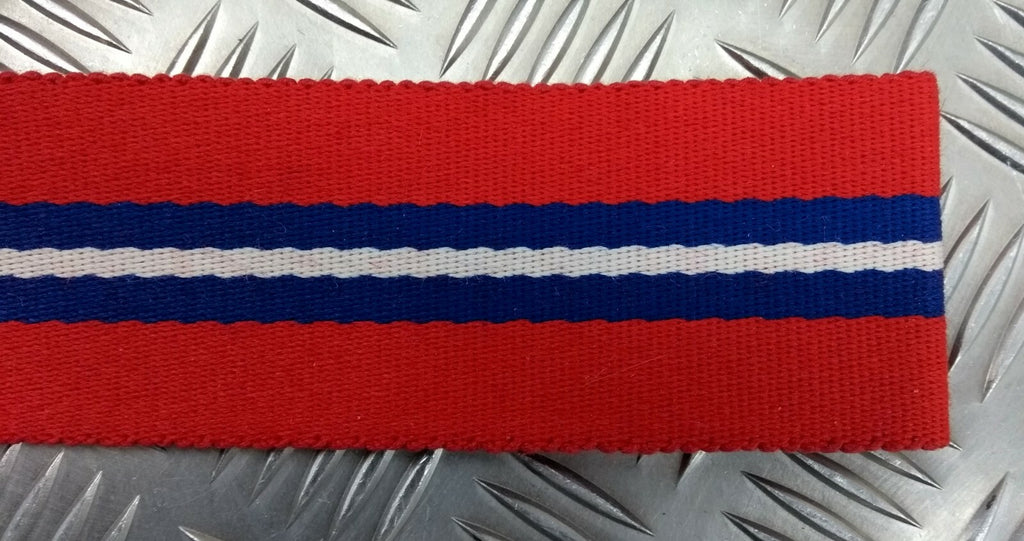 Genuine Botswana Three Tone Red Blue White Stable Belt Material NEW