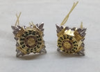 Rank Stars Pips British Army Officer Insignia Tria Juncta In Uno Long Wire Type