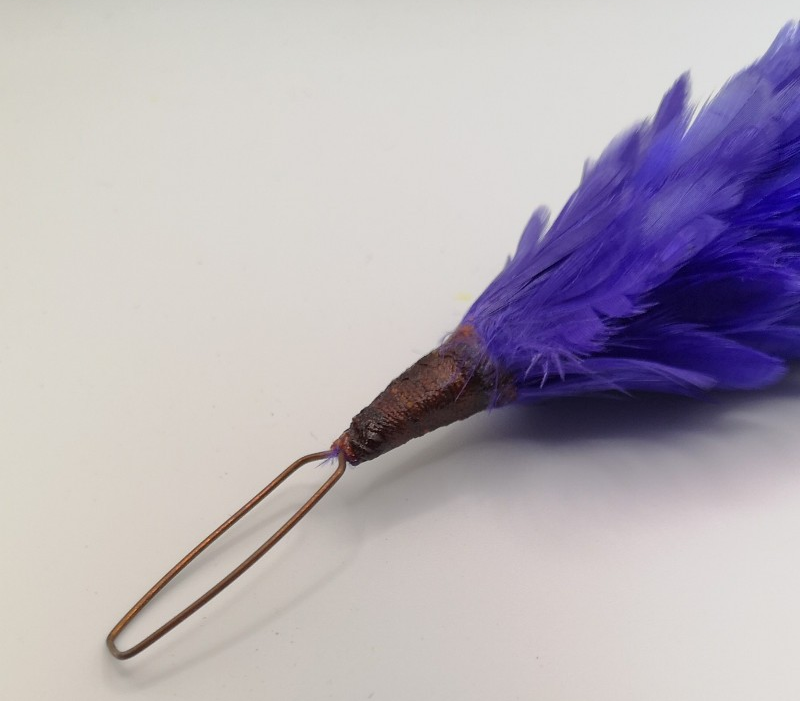 Purple Feather Hackle Plume