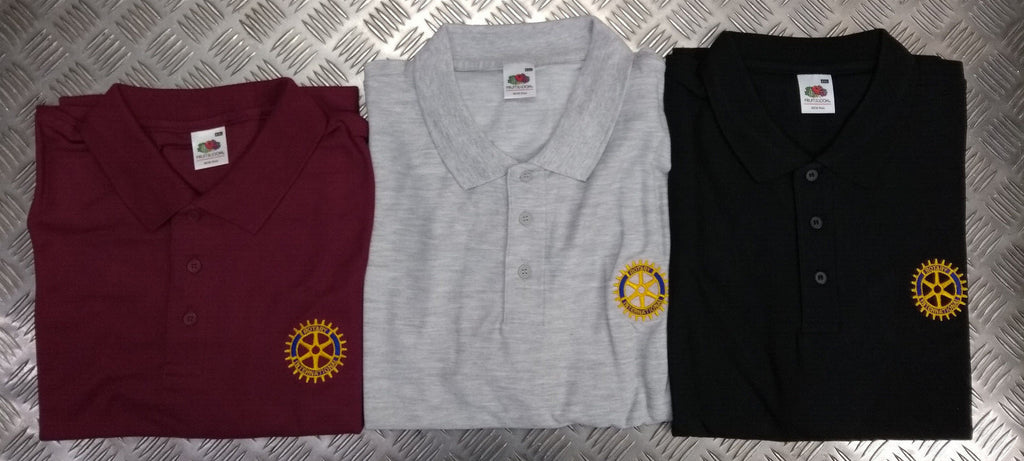 Polo Shirts with Rotary International Logo Various Colours & Sizes - NEW