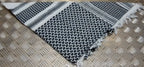 100% Cotton Shemagh / Arab Scarf / Pashmina / Wrap / Sarong Black on White - NEW