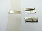 Metal Brace Clip Adjuster Plain Silver Colour 1½''(38mm) Inside Strap Hole NEW