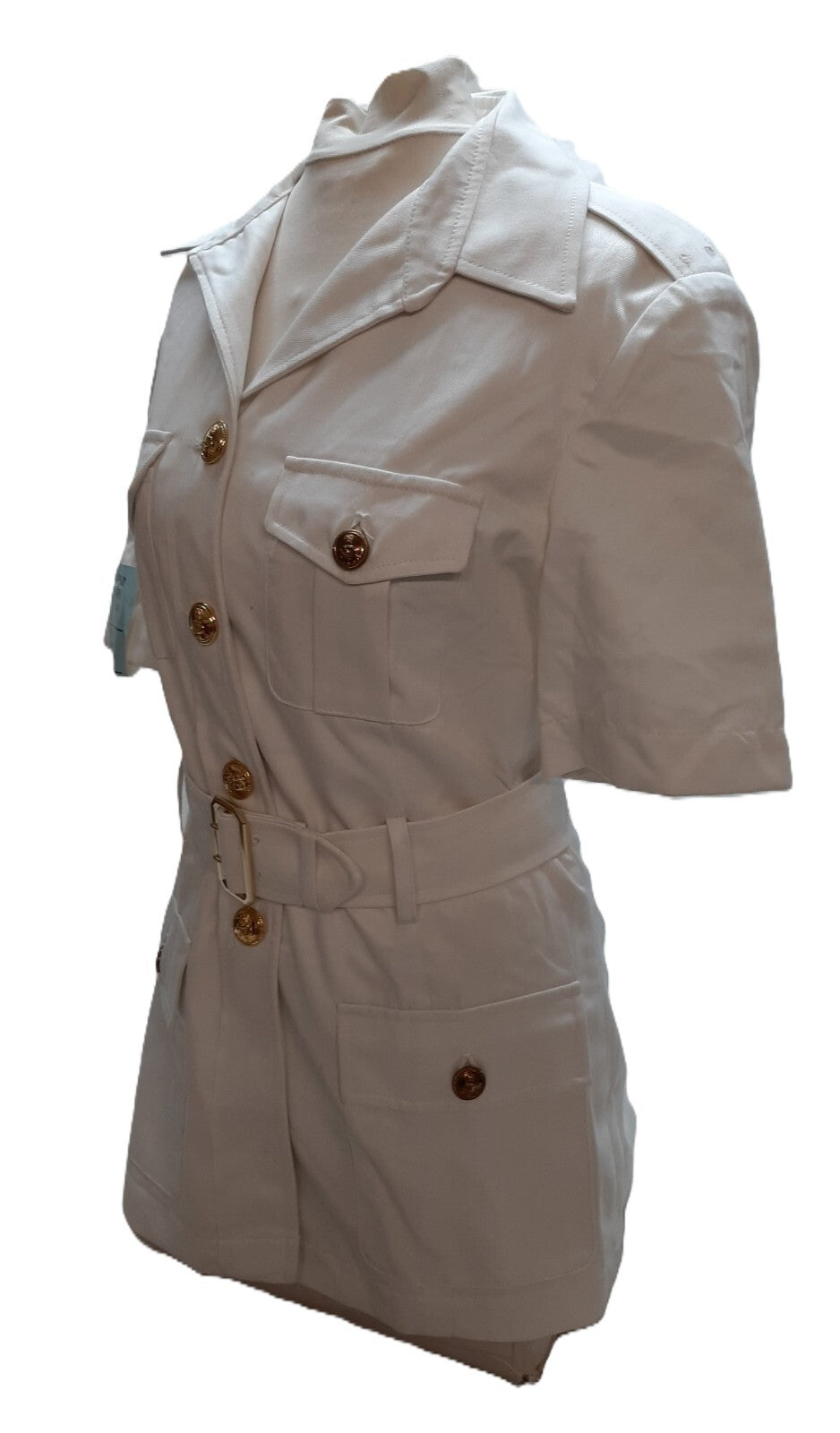 RN Jacket No1 BW White Bush Ofc & Class 1 British Navy RFA Buttons 88cm