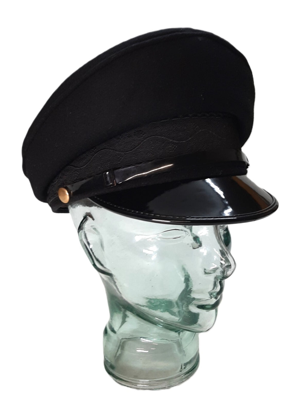 Army Cap No1 British Black Officers Oak Leaf Band By Goldings Headwear 58cm