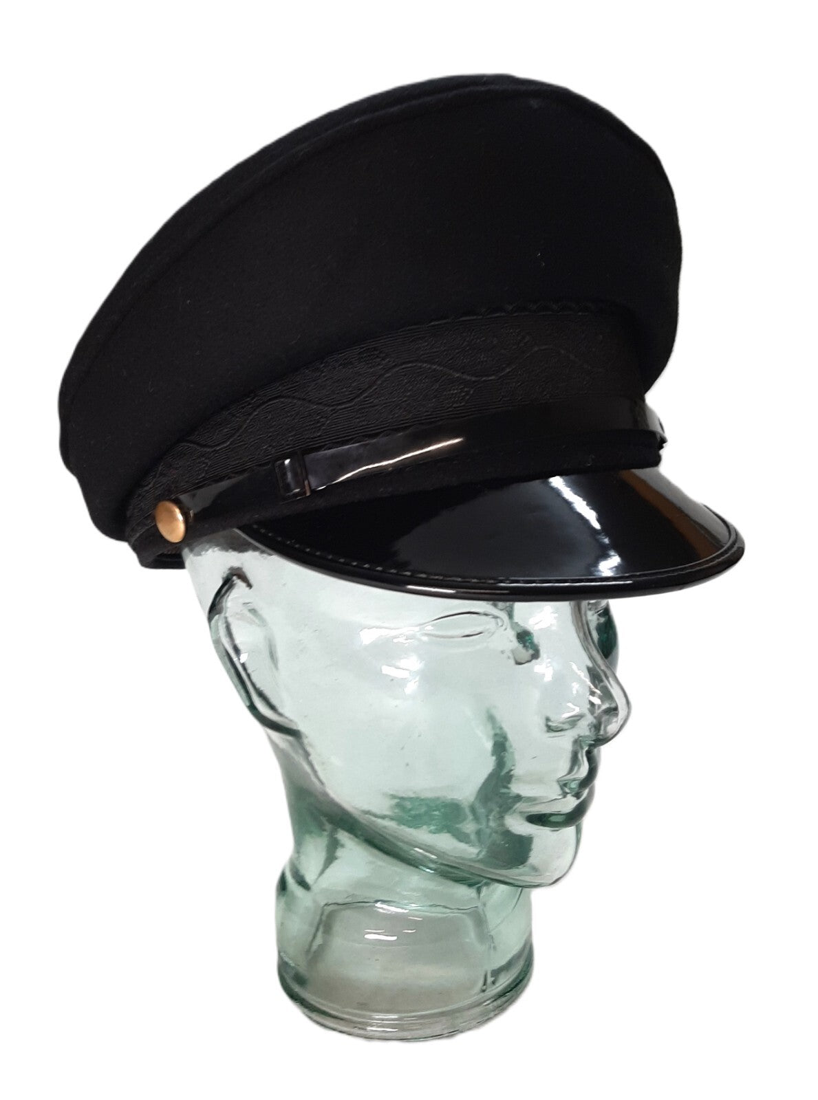 Army Cap No1 British Black Officers Oak Leaf Band By Goldings Headwear 58cm