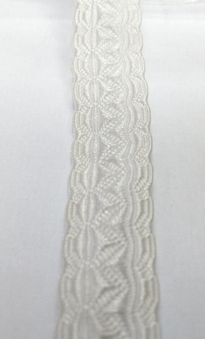 White Braid 13mm Genuine British Made