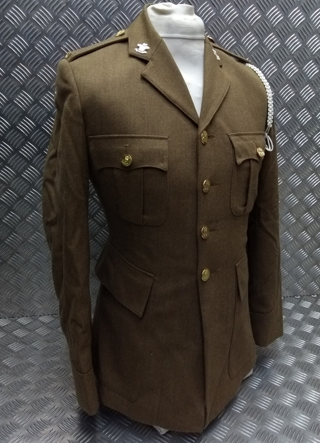 No2 KRH Jacket Fully Buttoned With Insignia & Badges British Army Issue 92cm