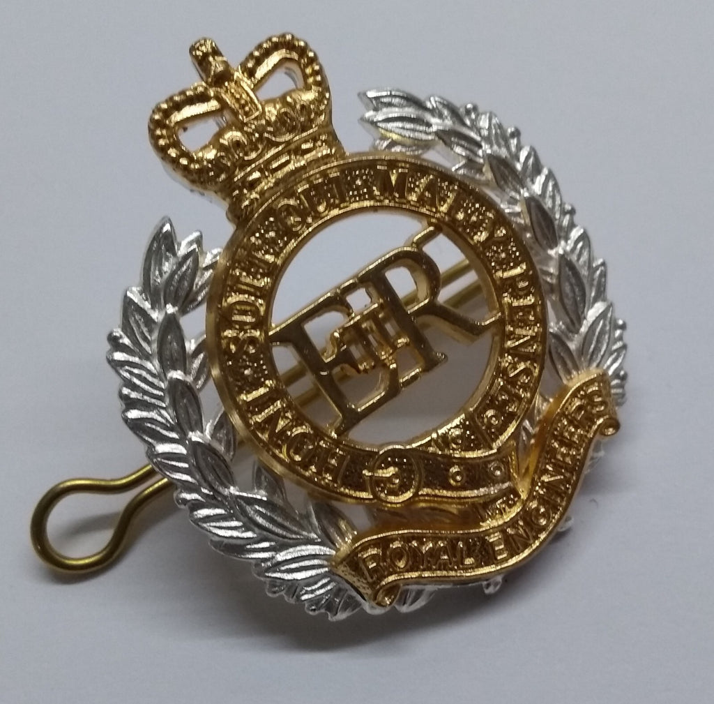 RE Hat Badge British Engineers Dress NEW