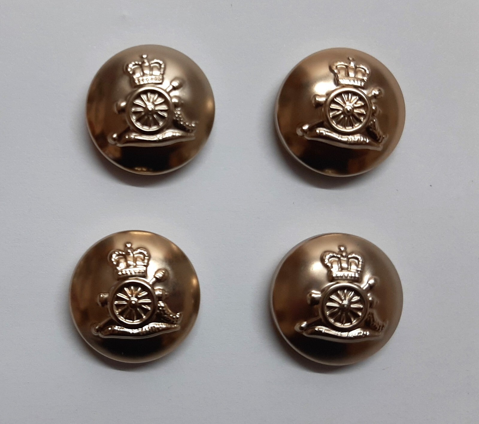 RA Dress Buttons 30L British Army Royal Artillery Cannon Insignia UBIQUE No1/2