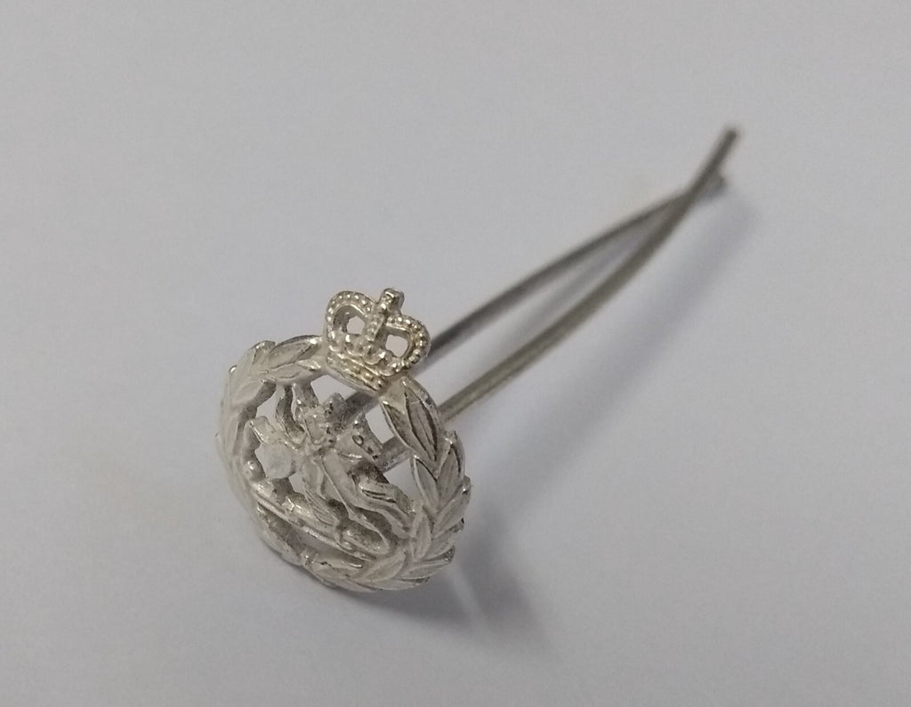 Small Insignia Badges British Made Obsolete Stock Long Double Prong Fixing