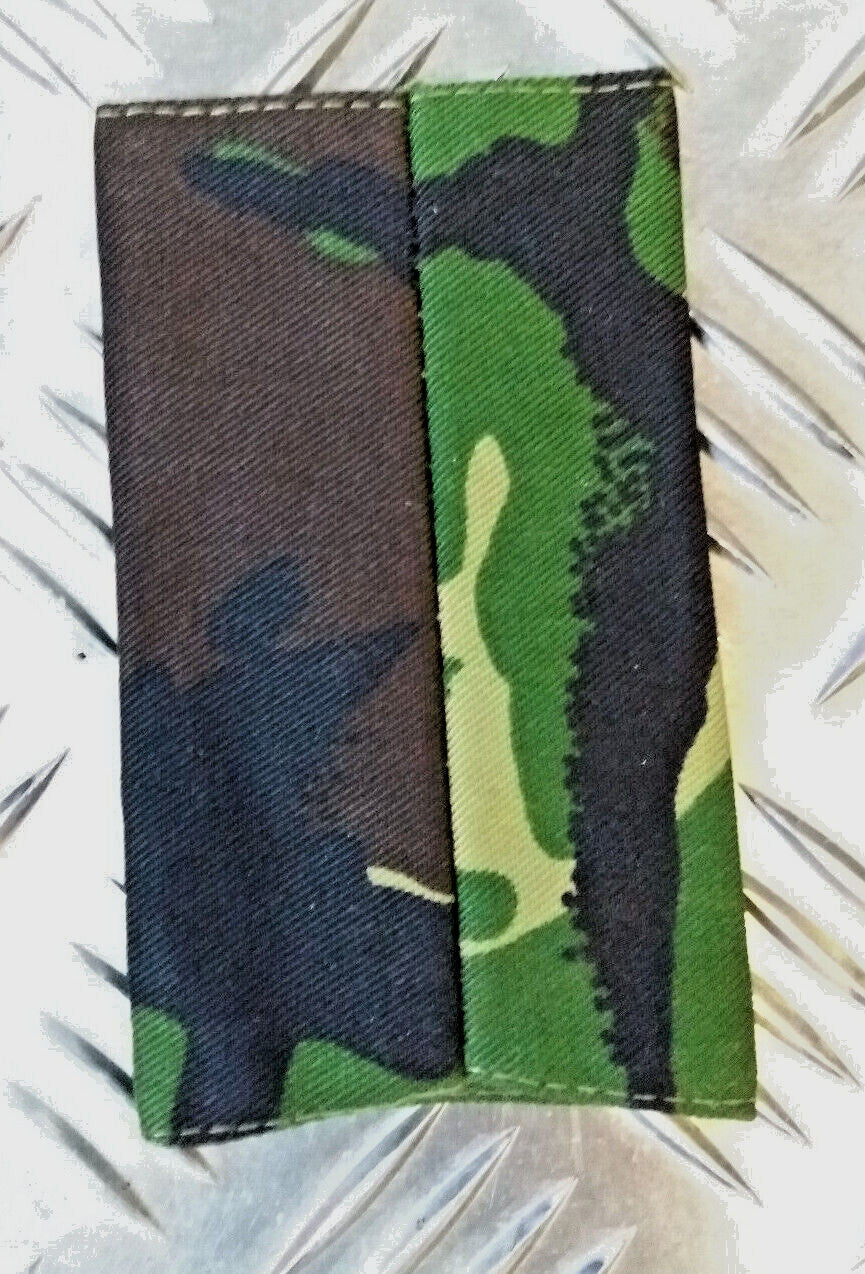 Woodland DPM Camo Captain 3 Pips Rank Slide - NEW