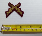 Mess Kit Badge Skill at Arms British Dull Cherry Hand Embroidered Patch
