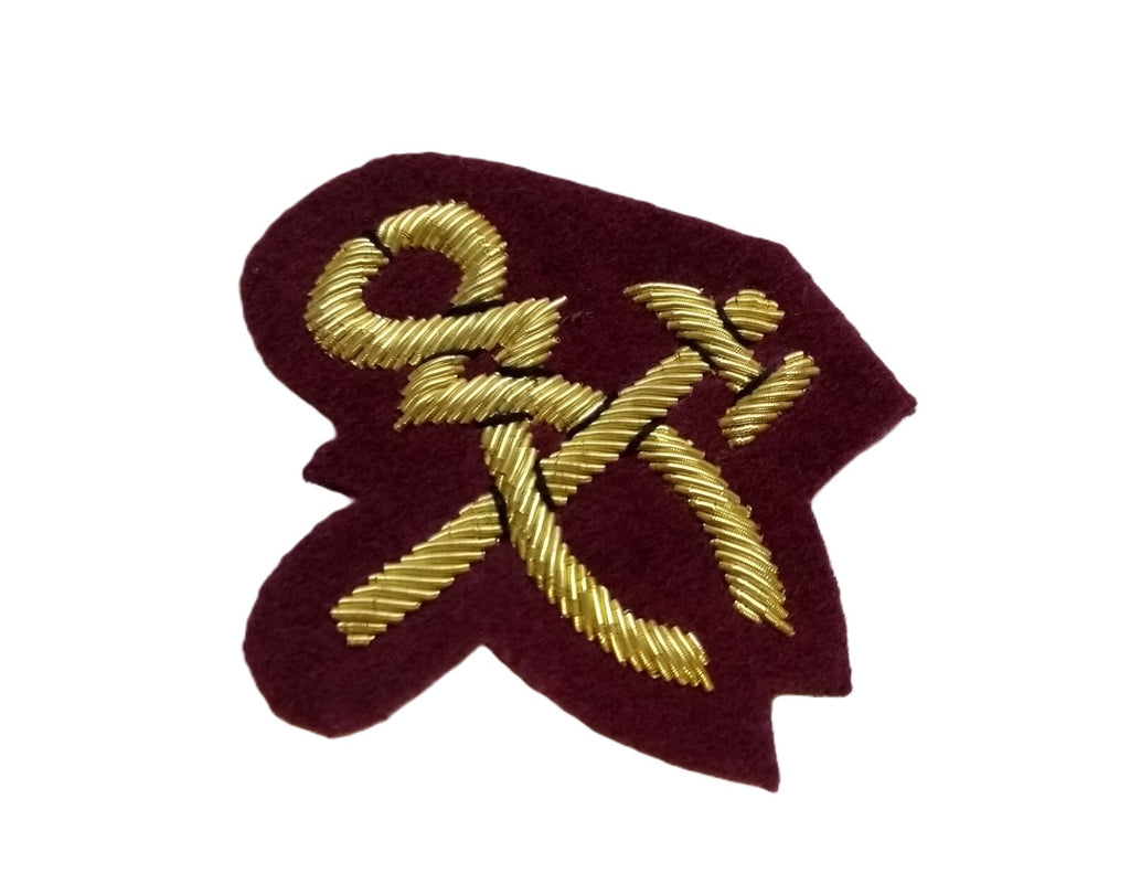 Mess Kit Badge Craftsman Para Maroon British Army Hand Embroidered Patch