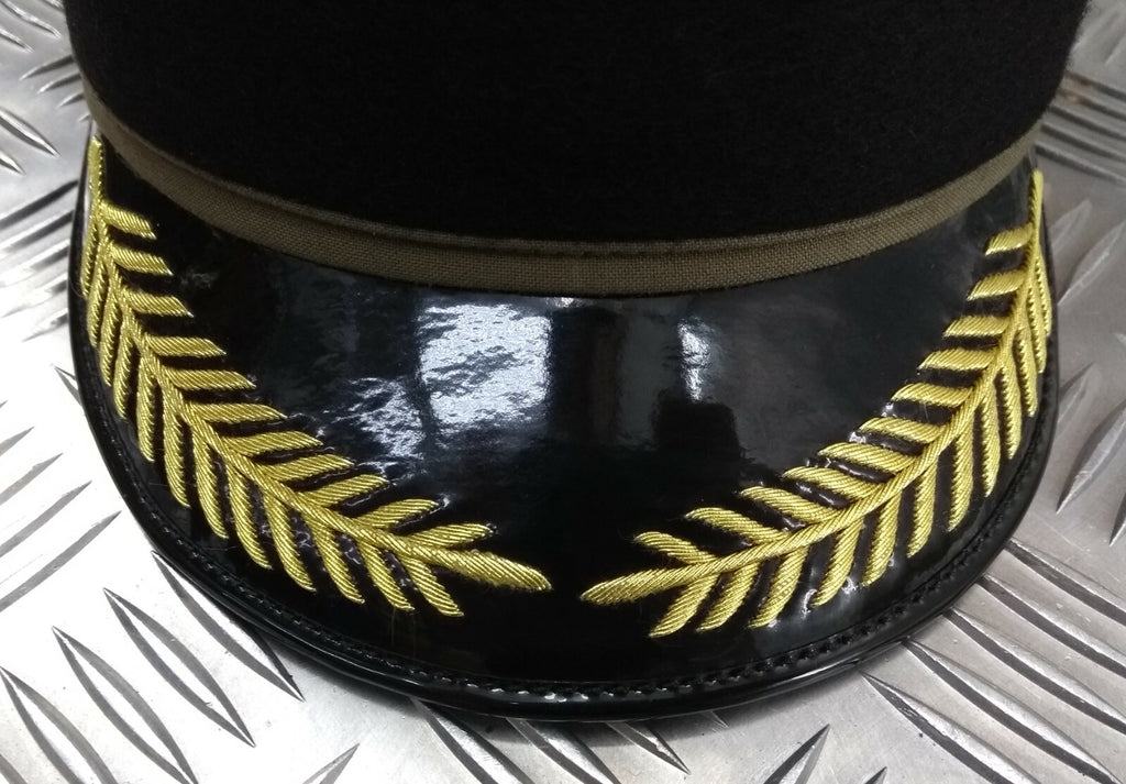 Fancy Dress Hat Style Gold Peak Officers Ceremonial & Parade All Sizes