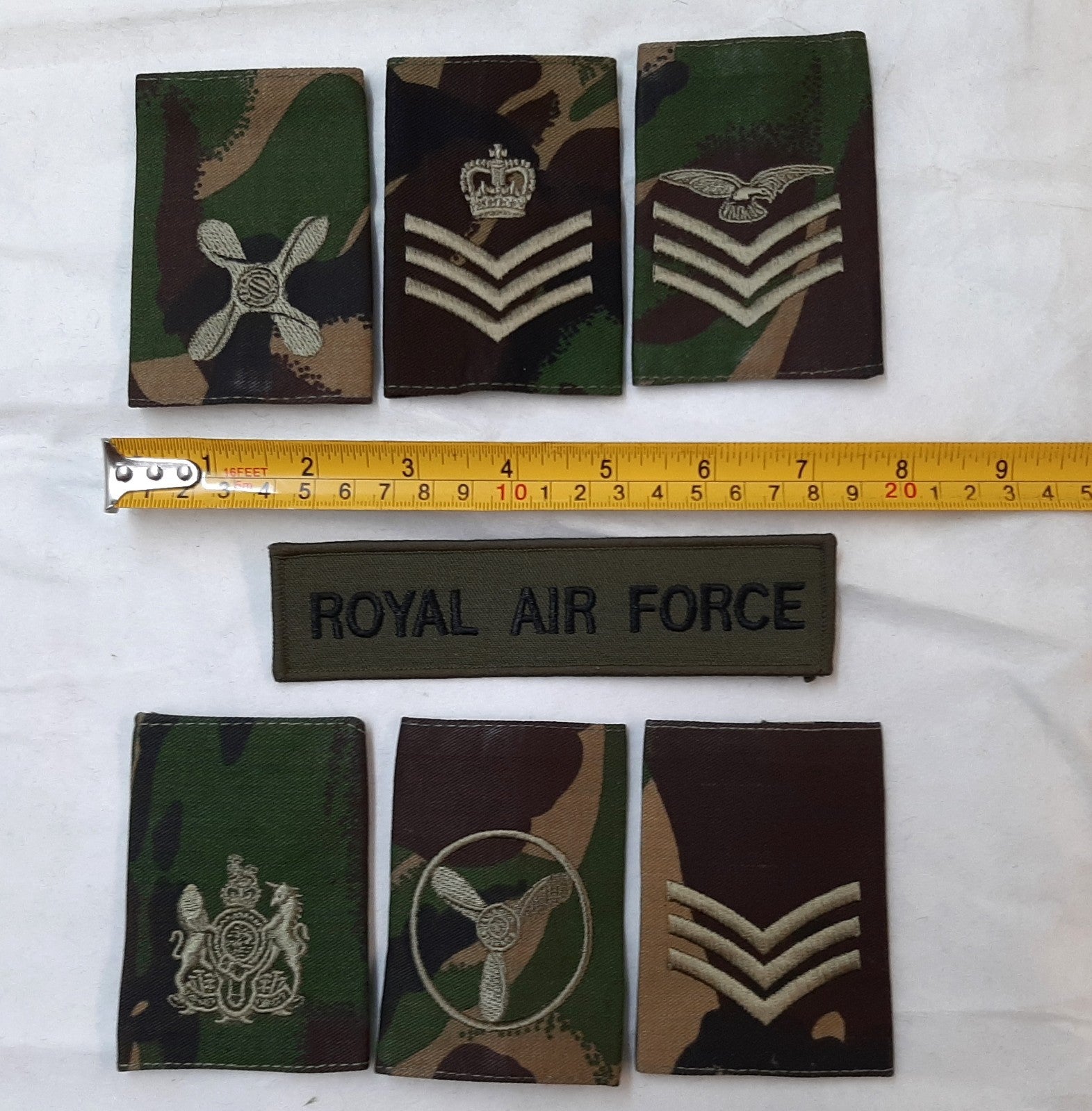British Army Insignia Slides Chest Device DPM OD Old Pattern Assorted Ranks X14