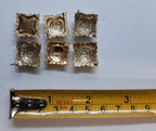 Army Rank Stars British Bath Pips Officer X6 Assorted Batch no Fittings