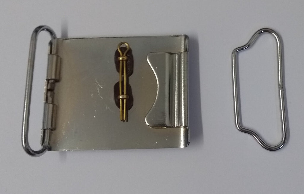 Ghana Insignia Buckle Obsolete Hi Sheen Chrome Buckle With CEPS Crest Made in UK