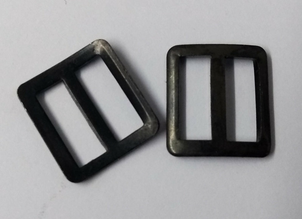 Subdued Metal 3/8" Strap Buckle Slider Stay 1 Pair STD83