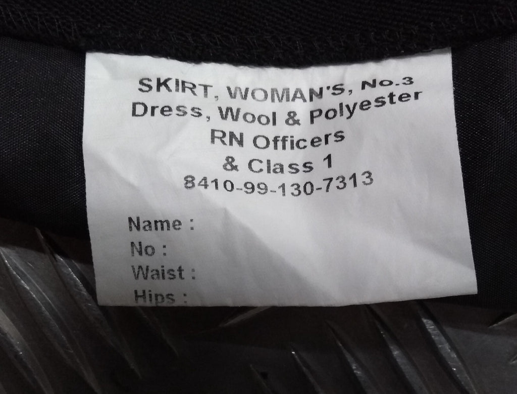 Skirt No3B CL1 Officers Royal Navy WRNS Dress RN Uniform Style Faulty