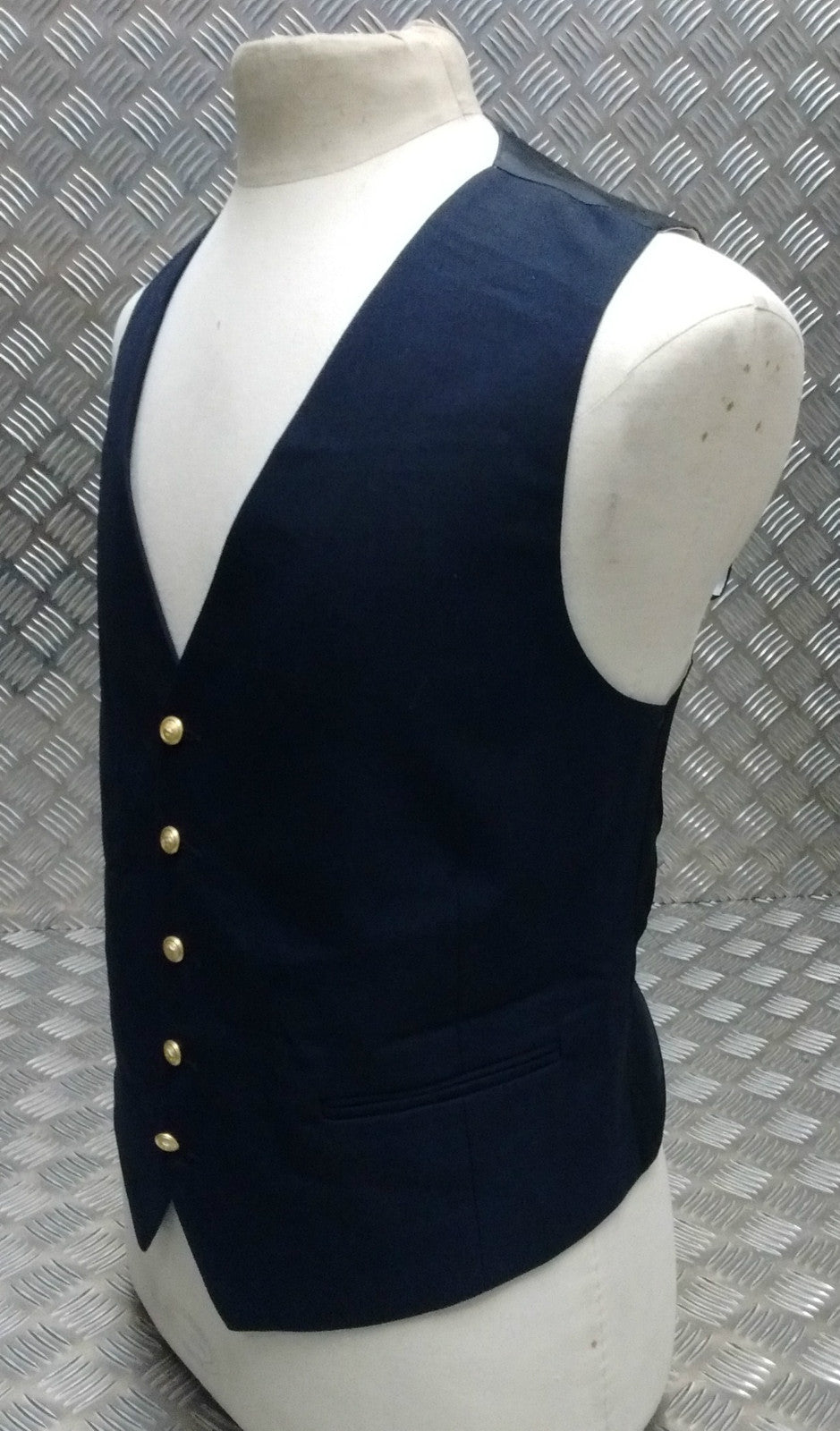 Naval Standard Dress Waistcoat With Metal Anchor Buttons - NEW