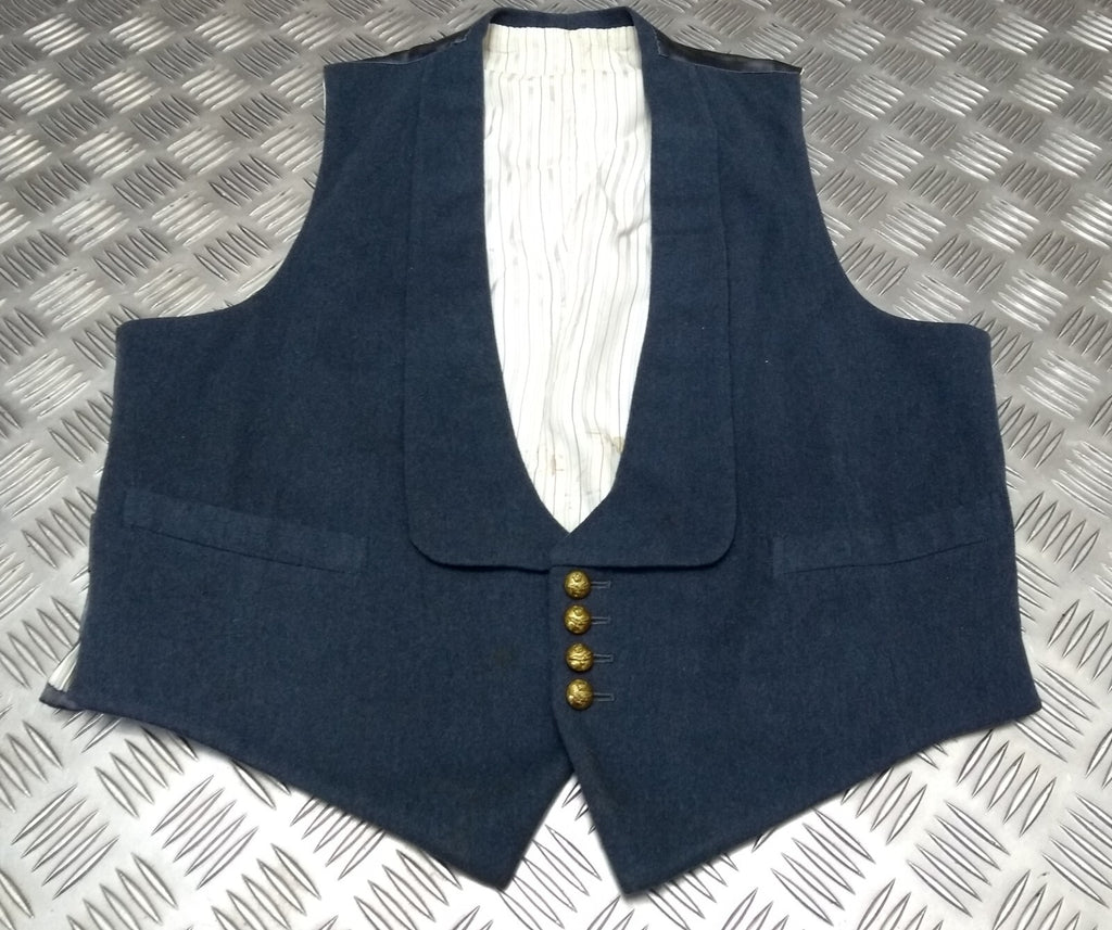 RAF Royal Air Force Vintage Mess Dress Waistcoat Airforce Blue Grey Colour with Marks