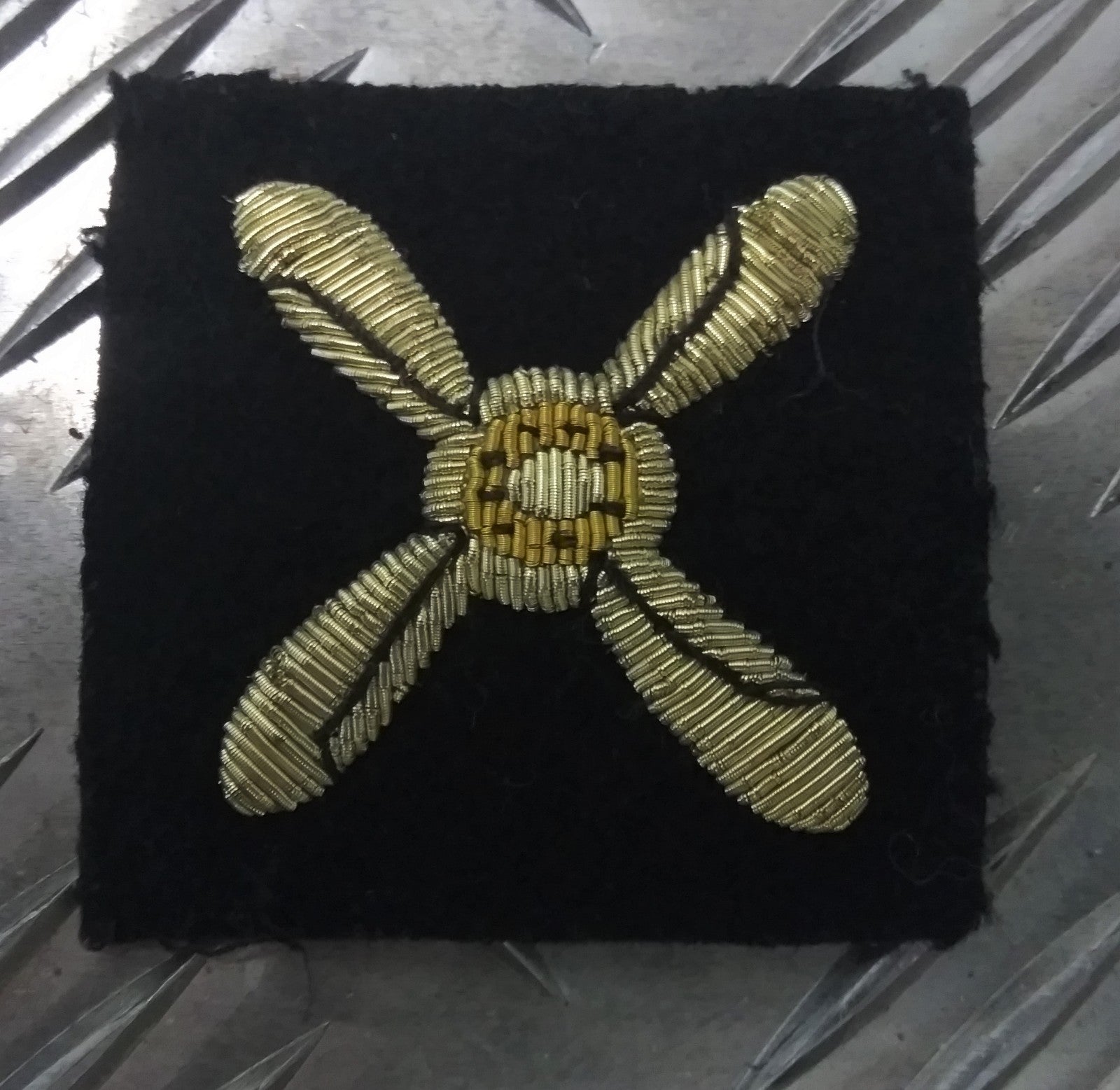JNR TECH Badge Braided Cadet Dress Arm Propeller Patch Used
