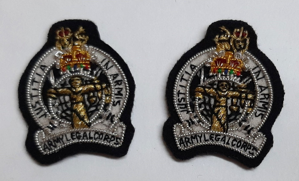 Army Legal Corps Insignia British Army ALS Officers Mess Dress Collar Badges