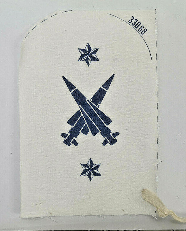 Royal Navy Missileman, Blue On White Printed Branch Specialisation Patch