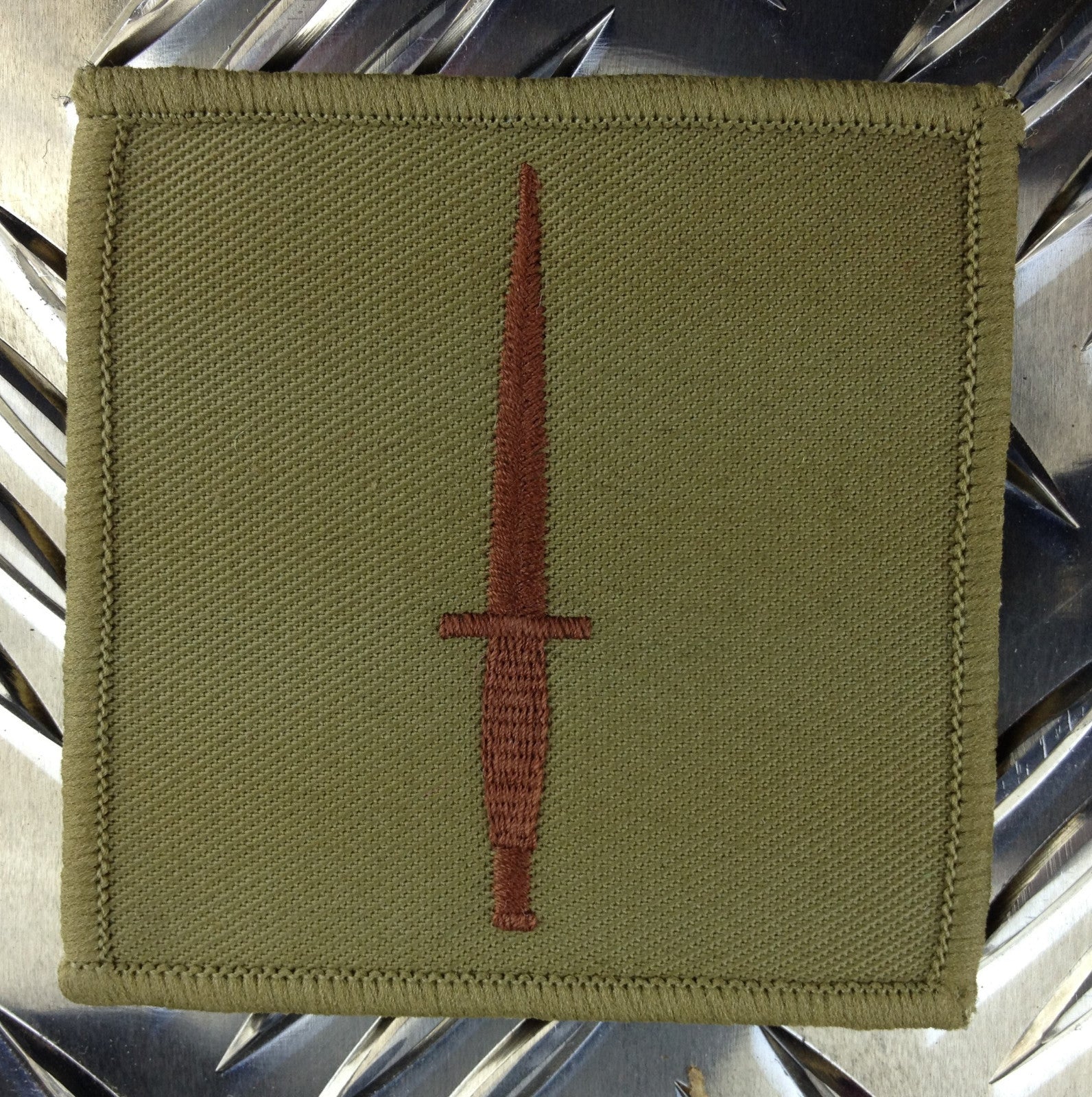 Genuine British ROYAL MARINES Royal Navy COMMANDO Dagger Patch / Badge - NEW x 2