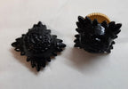 Rank Stars Pips British Army Black Subdued Officer Insignia Tria Juncta In Uno