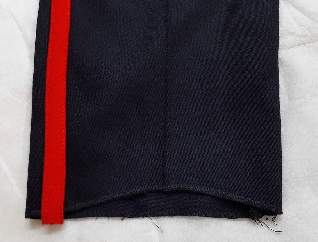 No1 Blues Trousers British Army Pattern With 2cm Red Stripes Unissued Waist 96cm