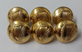 Genuine Vintage IV Harp insignia Shank Buttons x 6 ASBT198