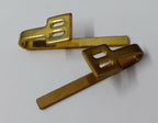 Vintage Headwear Brass Chin Strap Hooks for Busby's & Similar N.O.S