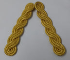 Gold Cords Shoulder British Made Army Issue no Rank Insignia Ceremonial