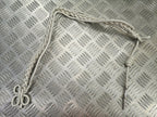 Ceremonial Aiguillette / Lanyard Metallic Silver with Chrome Tip NEW
