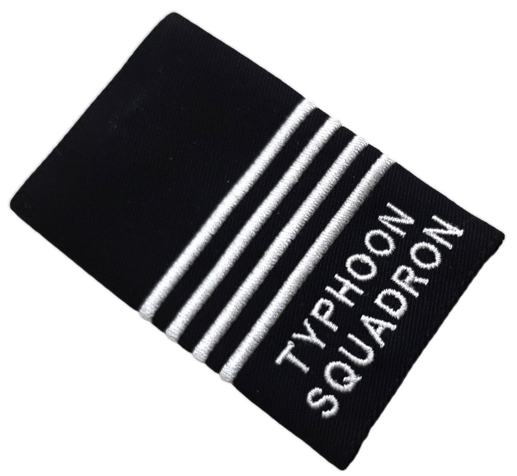 Typhoon Squadron Tab Slide RAF Royal Air Force Shoulder Slider 4 Bar
