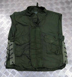 Genuine Issue 1980's IDF Flak Vest Cover Overdyed OD Green Airsoft S/M